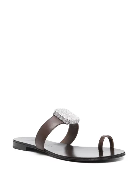 Papuci Giuseppe Zanotti din piele maro