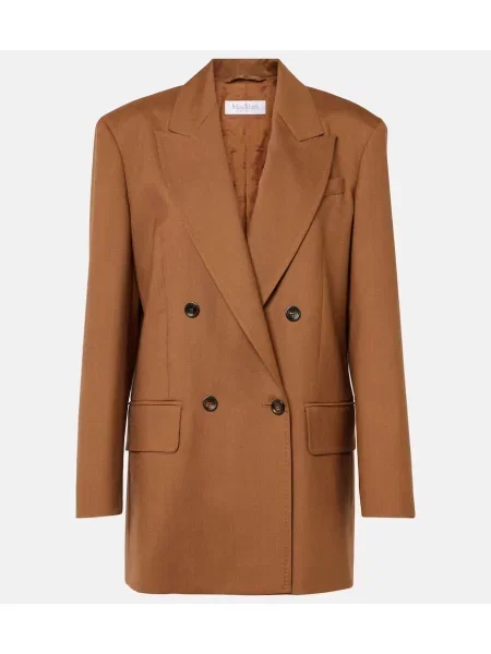Sacou Max Mara de lână maro