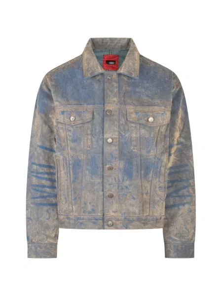Geacă de blugi Kidsuper cu model floral cu imagine albastru