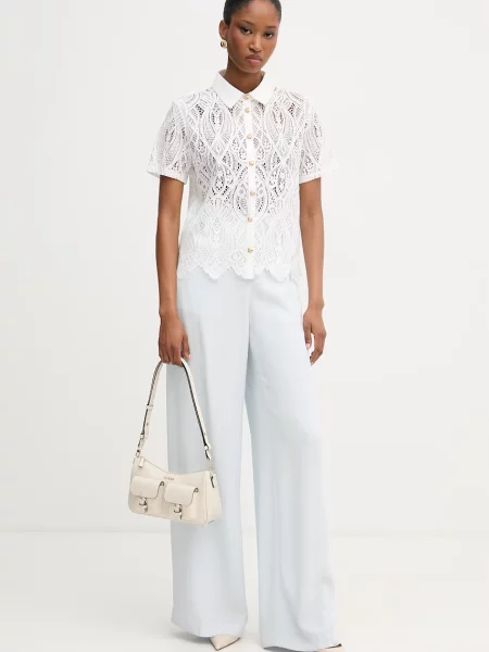 Bluză de dantelă Morgan De Toi alb
