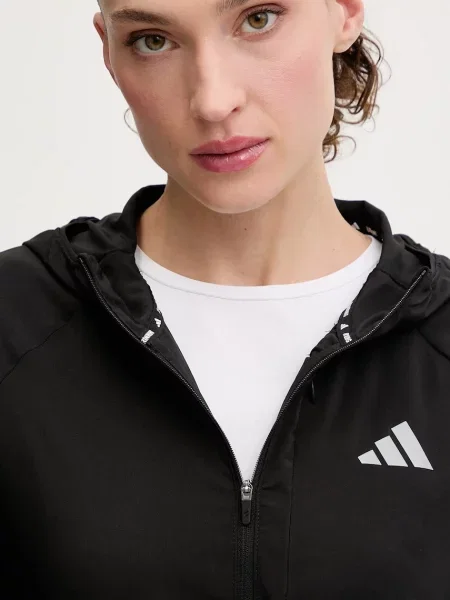 Бігова куртка adidas Performance Run Essentials демісезонна чорний