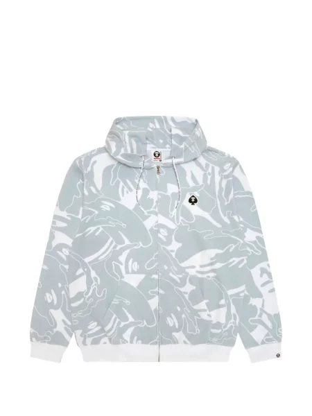 Hanorac Aape By A Bathing Ape cu autograf albastru