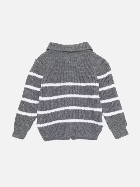 Дитячий Кардиган YUKI темно-сірий бавовна/поліестер сірий