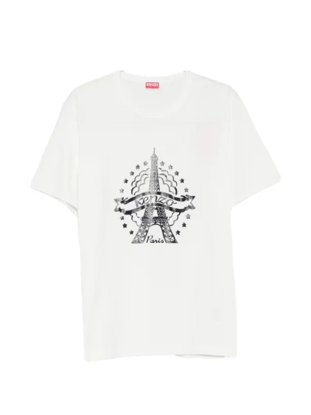 Tricou Kenzo cu imagine cu decolteu rotund alb