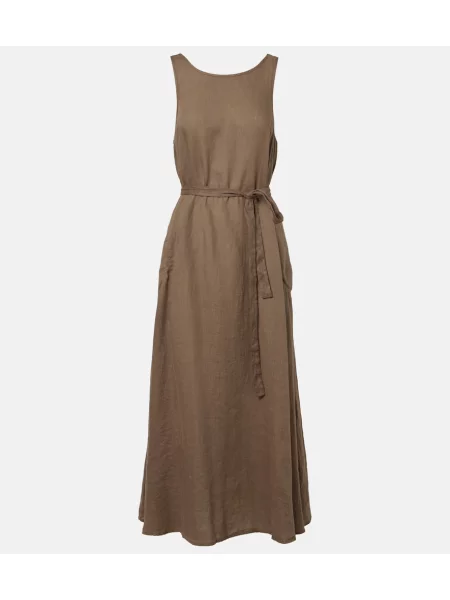 Rochie midi Velvet de in maro