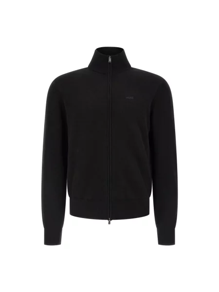 Dzianinowy kardigan Hugo czarny