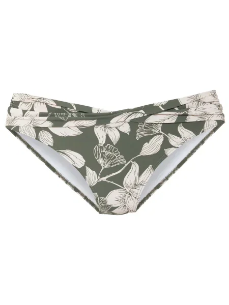 S.Oliver Slip costum de baie verde închis alb
