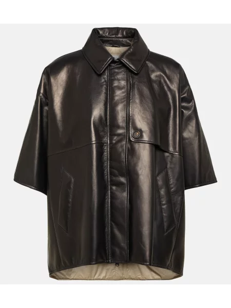 Geanta de piele Brunello Cucinelli negru