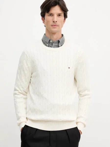 Tommy Hilfiger pulover bărbătesc din bej