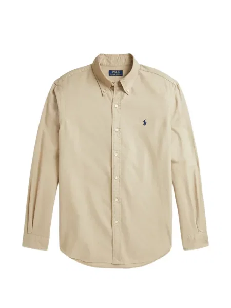 Tricou polo Polo Ralph Lauren cu glugă cu blană cu broderie roșu