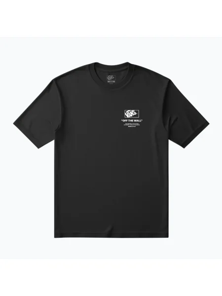 Tricou pentru bărbați Vans Stacked Hi Tee black/white alb