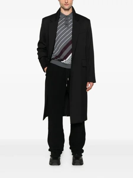 Pantaloni Off-white alergare cu cordon alb