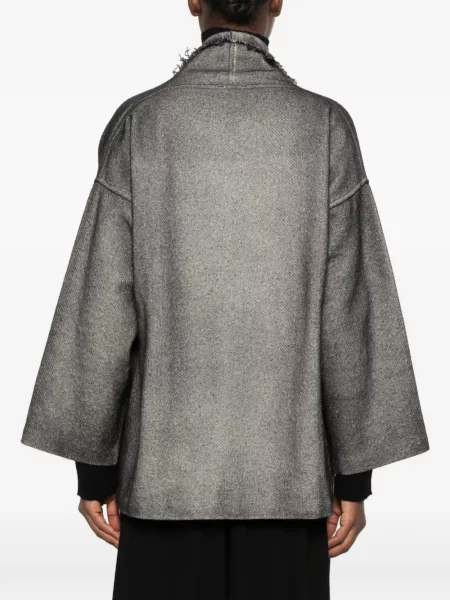 Geacă Avant Toi cu model herringbone negru