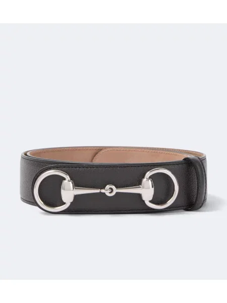 Cu centură curea Gucci din piele maro