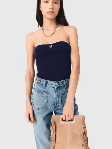 Топ Maje синій