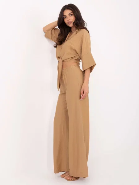 Spodnie Och Bella khaki