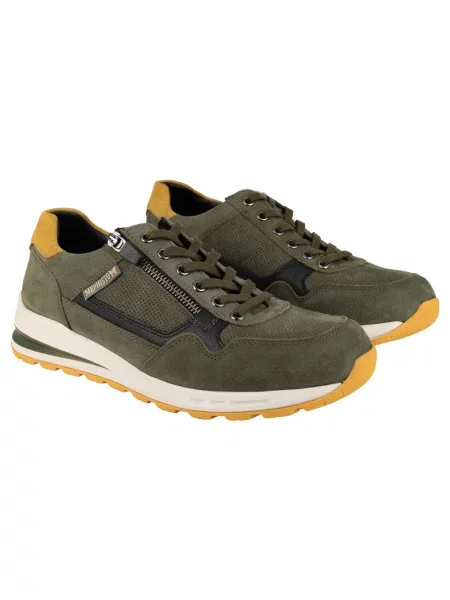 Sneakersy Mephisto zamszowe zielone