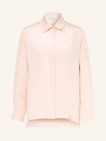 Max Mara Košilová Halenka Geranio Z Hedvábí růžová