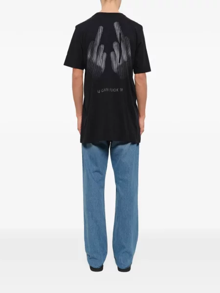 Tricou 11 By Boris Bidjan Saberi cu imagine negru