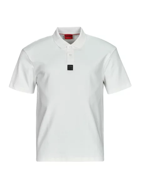 Polo majica Hugo s kratkimi rokavi bela