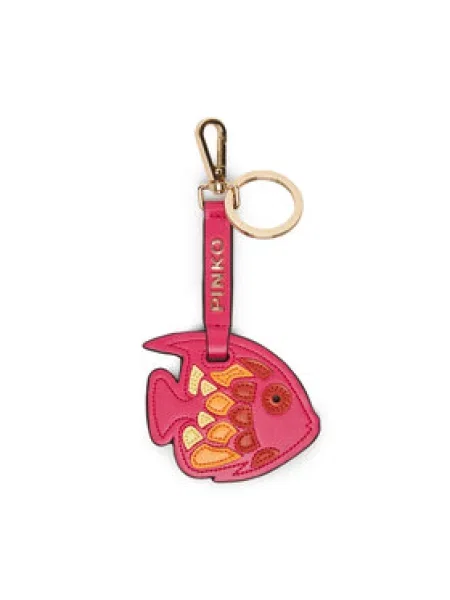 PINKO Přívěsek Fish Keychain růžová
