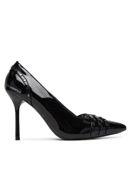 Туфли Karl Lagerfeld на шпильке черные