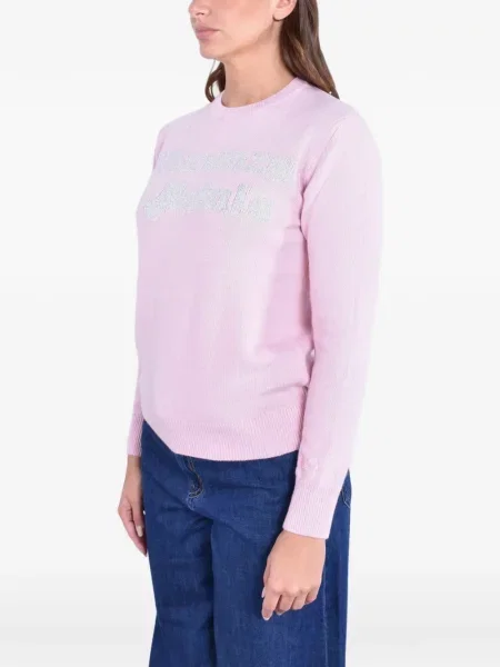 Pulover Mc2 Saint Barth cu broderie roz