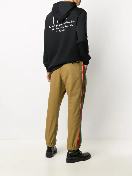 Raštuotas džemperis su gobtuvu Paul Smith juoda