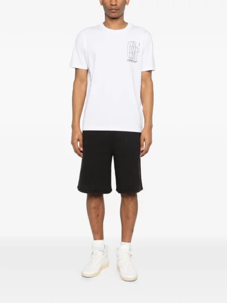 Grafic tricou Off-white alb