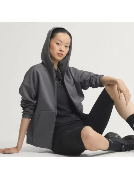 Bluza z kapturem i suwakiem na całej długości adidas Z.N.E. szara