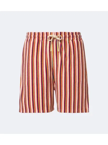 Pantaloni scurți Valentino cu dungi din material terry