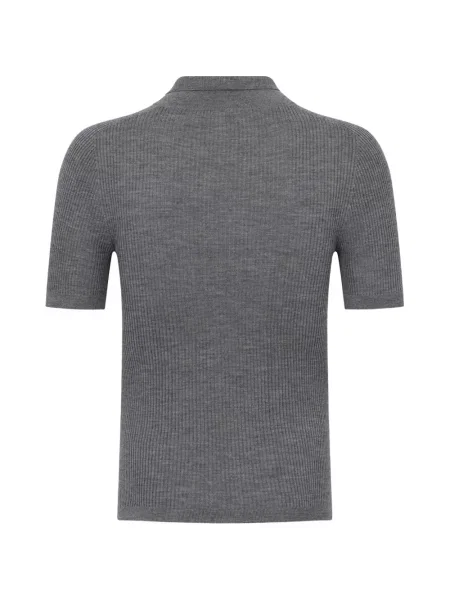 Tricou polo Dsquared2 tricotate gri