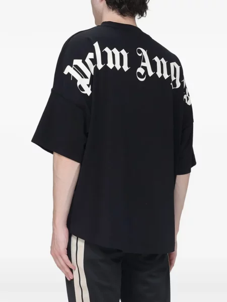 Tricou Palm Angels cu imagine negru