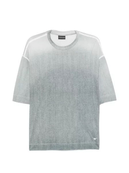 Koszulka Emporio Armani z logo szara