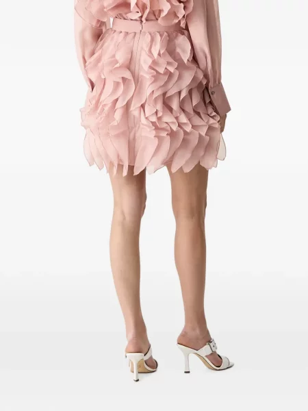 Fusta mini Karl Lagerfeld cu broderie roz