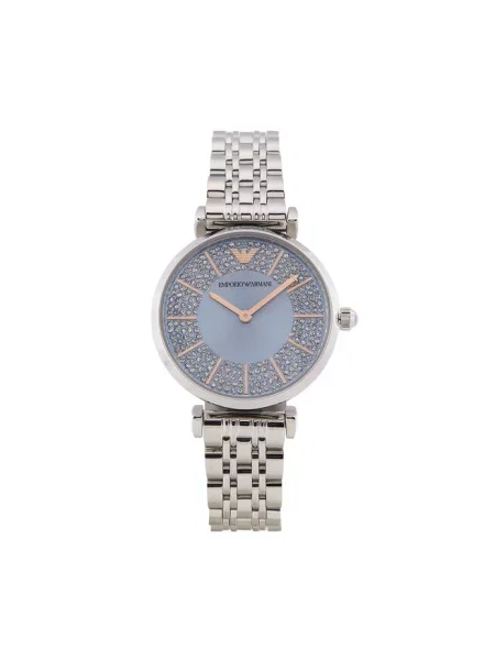 Emporio Armani zegarek Gianni T-Bar srebrny szary