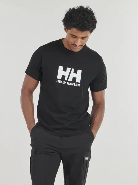 Pánske tričko Helly Hansen Logo black čierna