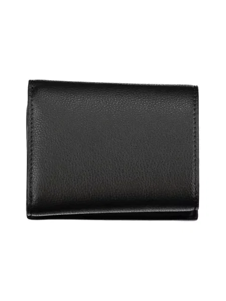 Lniany portfel Tommy Hilfiger czarny