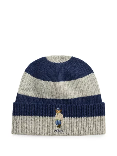 Карирани кашмирени ръкавици Polo Ralph Lauren черно