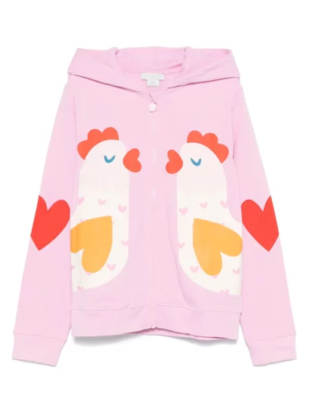 Bluza z kapturem dziecięca Stella Mccartney różowa