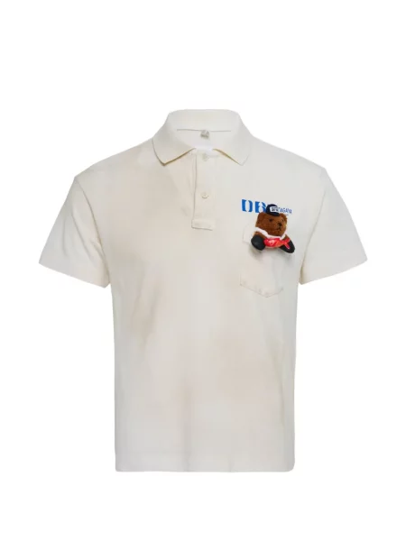 Polo Doublet cu aplicații alb