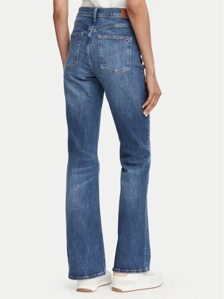 Tommy Jeans Jeans hlače Sylvia Mornarsko Flare Fit modra