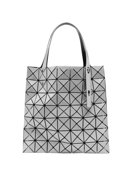 Geantă shopper Bao Bao Issey Miyake cu imprimeu geometric gri