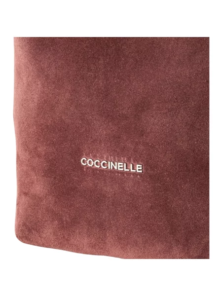 Semišová hobo kabelka Coccinelle červená