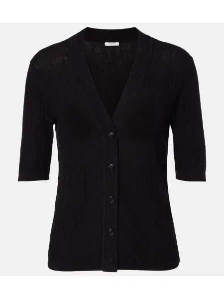 Cardigan Joseph de mătase negru