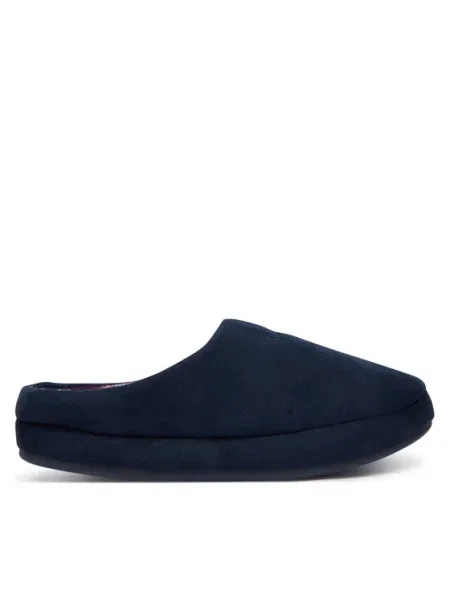 Пантофи Tommy Hilfiger M SDE CHECK HOUSE SHOE тъмносиньо