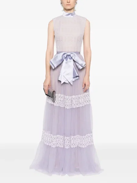 Rochie Saiid Kobeisy din dantelă de costum violet