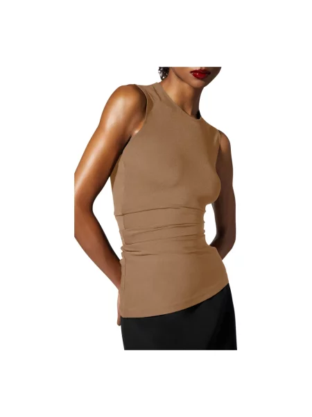 Dzianinowy top Wolford beżowy