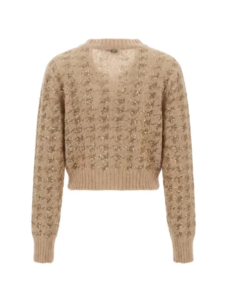 Pulover Twinset cu paiete tricotate
