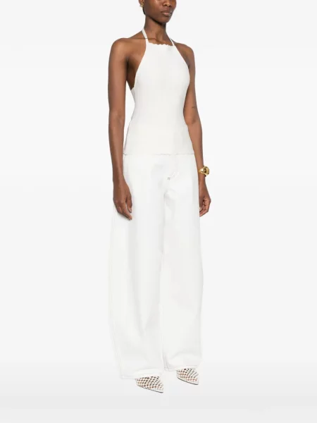 Top Jacquemus alb